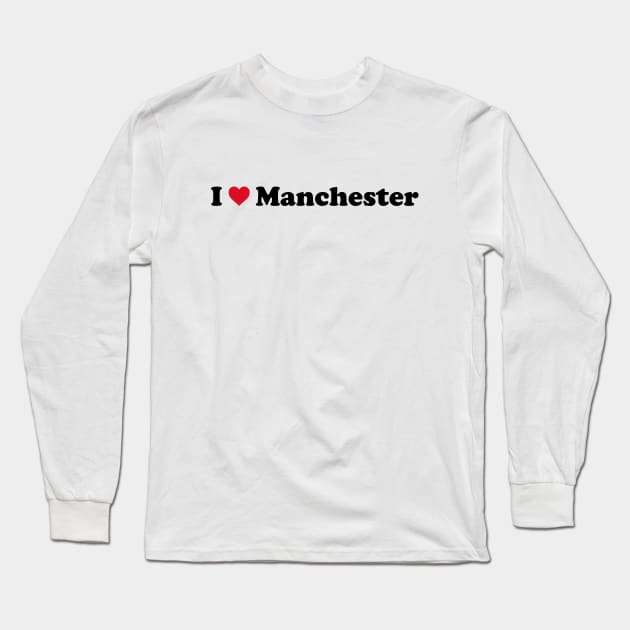 I Love Manchester Long Sleeve T-Shirt by Novel_Designs